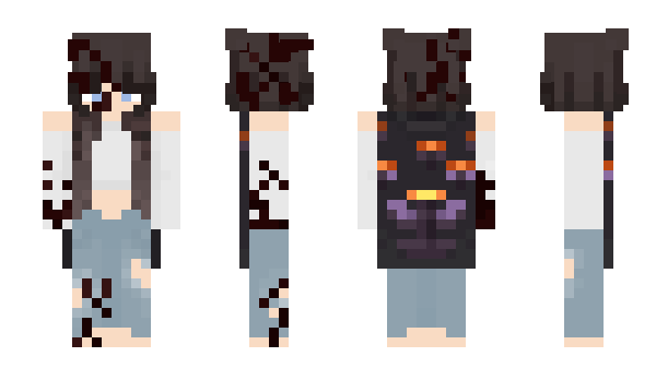 Minecraft skin GarotaOceano