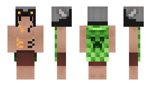 Minecraft skin Badger