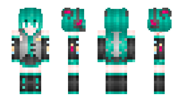 Minecraft skin HotMiKu