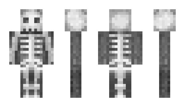 Minecraft skin Skeleman