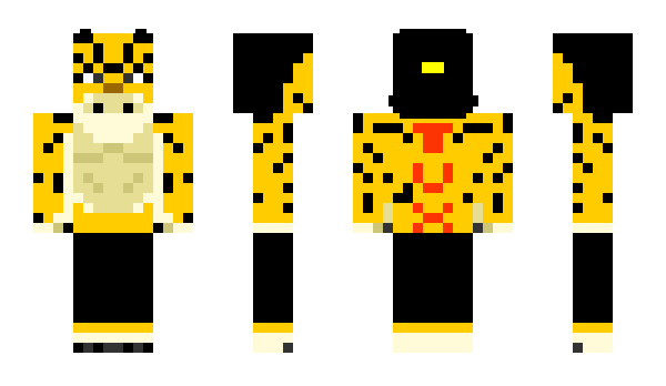 Minecraft skin TuxLeopard