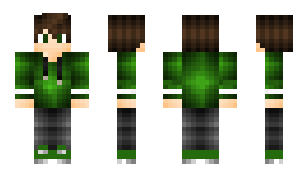 Minecraft skin GreenBrain