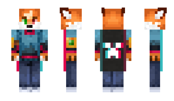 Minecraft скин по нику senziFox