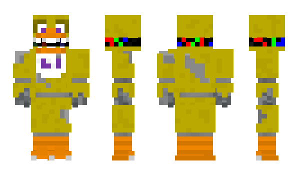 Minecraft skin Withered_Chica