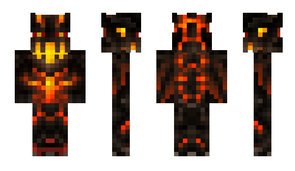 Minecraft skin flame2