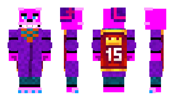 Minecraft skin PinkWolf140