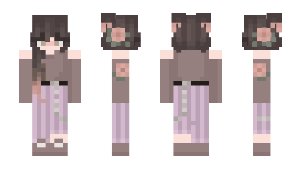 Minecraft skin FIALOCHKA