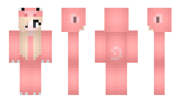 Minecraft skin pinkpiggycraft