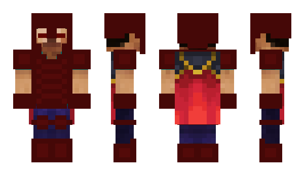 Minecraft skin redherobrin