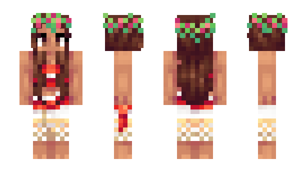 Minecraft skin browngirl