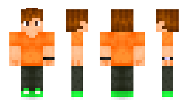 Minecraft skin KidOrange