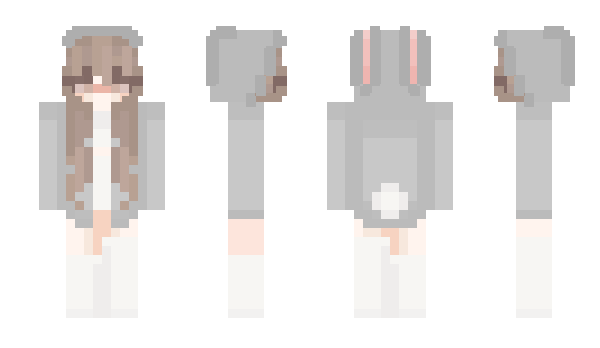 Minecraft skin bunnieeeeeee