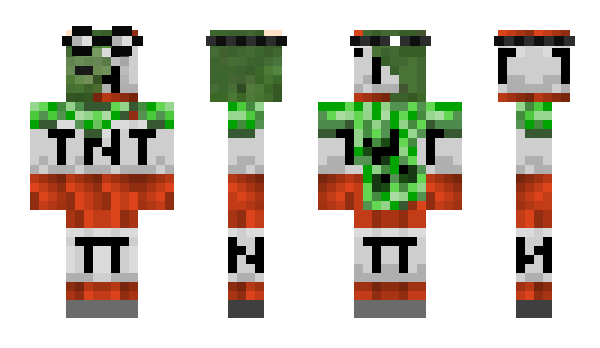 Minecraft skin TNTZombie