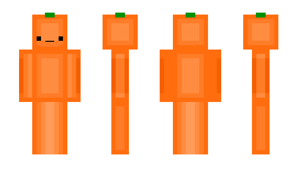 Minecraft skin Orangest