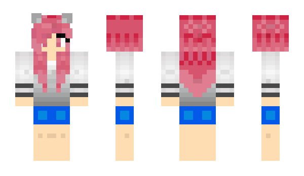 Minecraft skin Katzenhaar02