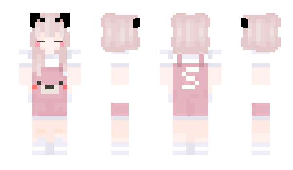 Minecraft skin snow_aunt