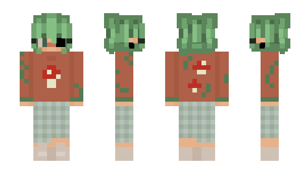 Minecraft skin MossyBlahaj