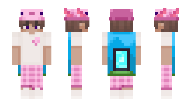 Minecraft skin Axoloy