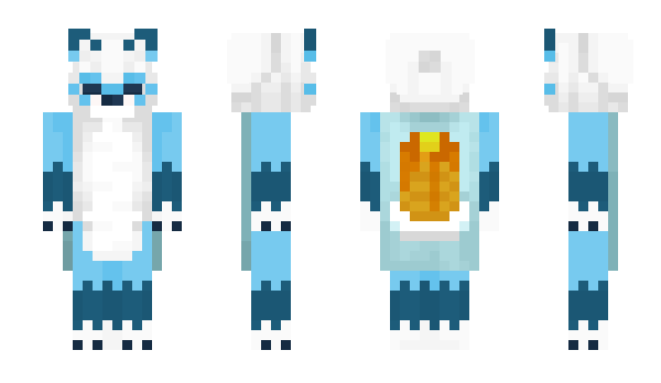 Minecraft skin Klein_SnowFox