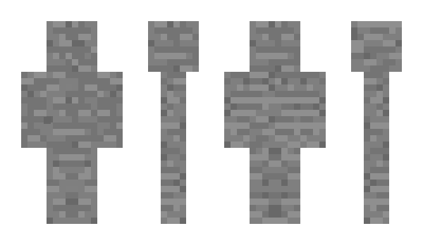 Minecraft skin MHF_Stone