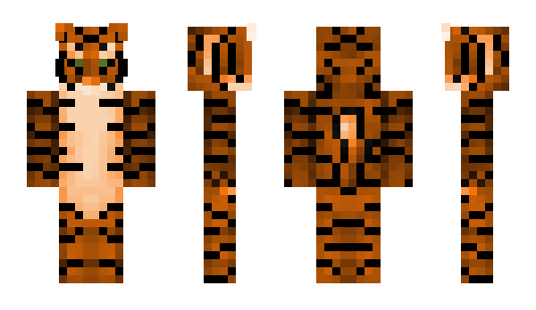 Minecraft skin Tijgertje