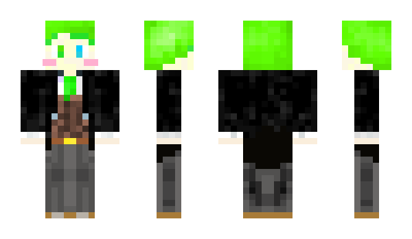 Minecraft skin LIME_Green_