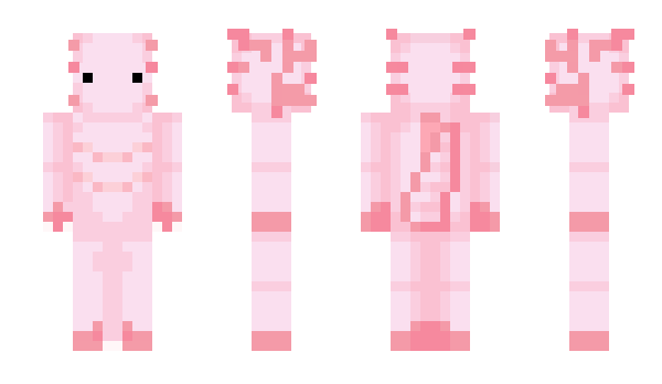 Minecraft skin Axolotlp