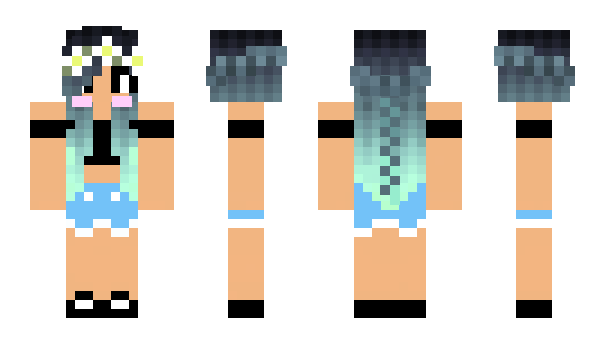 Minecraft skin snowgirl01