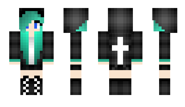 Minecraft скін по ніку greengirlX