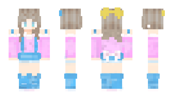 Minecraft skin BlueLittle