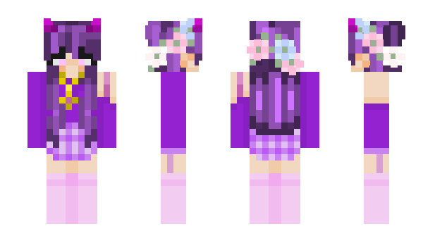 Minecraft skin QueenFlowery