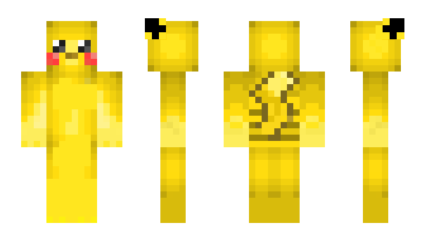 Minecraft skin CaptainPikachu