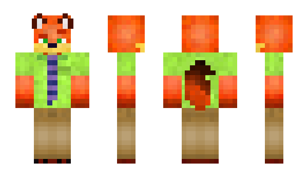Minecraft skin TVFox
