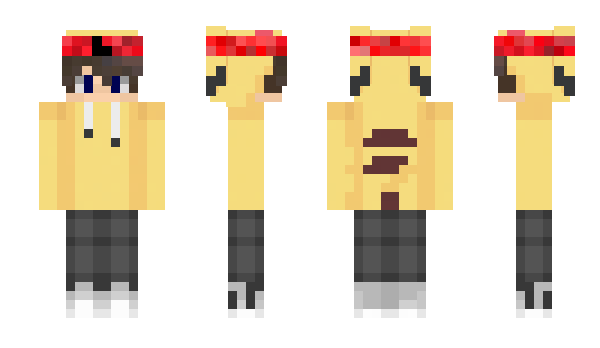 Minecraft skin HaarshxPikachu