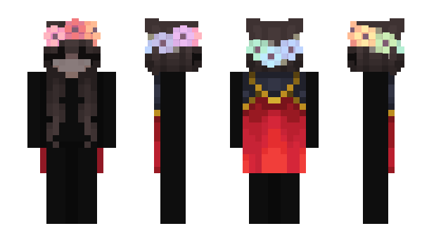 Minecraft skin brutalistflowers