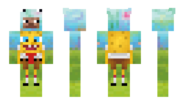 Minecraft skin Sponge_On_Weed