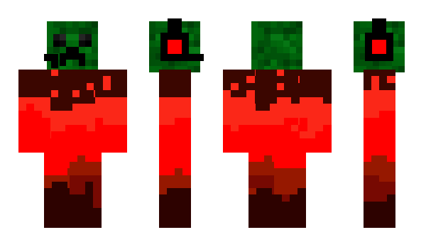 Minecraft skin FlamingCreeper03