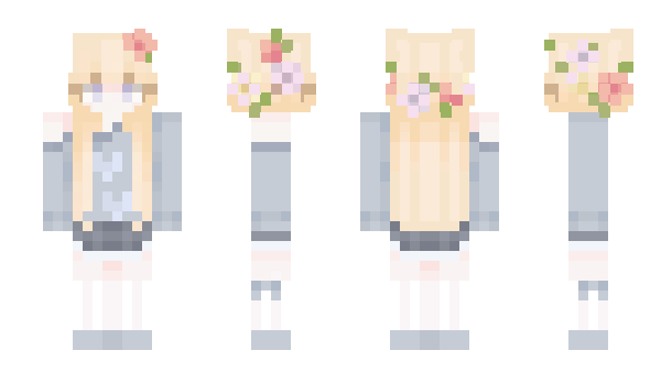 Minecraft скін по ніку FloraDaSharkie