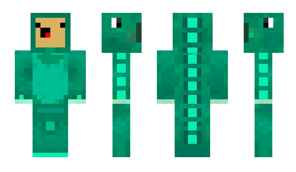 Minecraft skin Greendinosaur