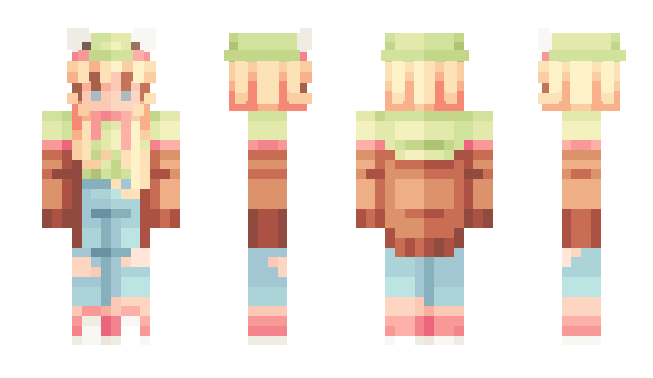 Minecraft skin Honeybeargirl