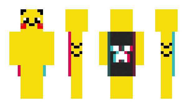 Minecraft skin Pikacnu