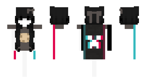 Minecraft skin CLAWLOVERGLAM