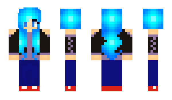 Minecraft skin bluekarou