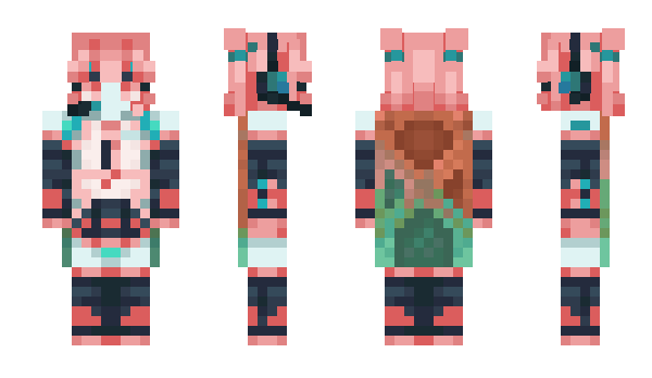 Minecraft skin SnowyNeko