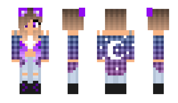 Minecraft skin Flowagirl