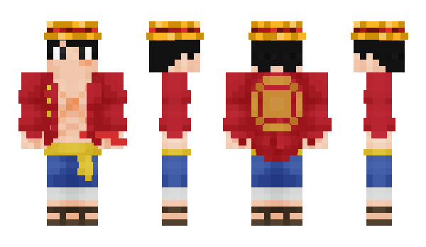 Minecraft skin RufyOnePiece