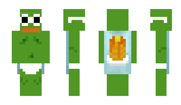 Minecraft skin slipper_