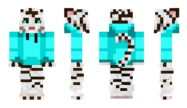 Minecraft skin CyanTigers