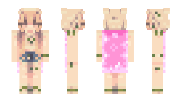 Minecraft скин по нику Pinkbluusher