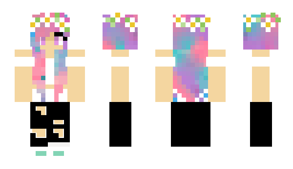 Minecraft skin RainbowDevil